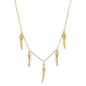 Gold Chili Pepper Charm Necklace